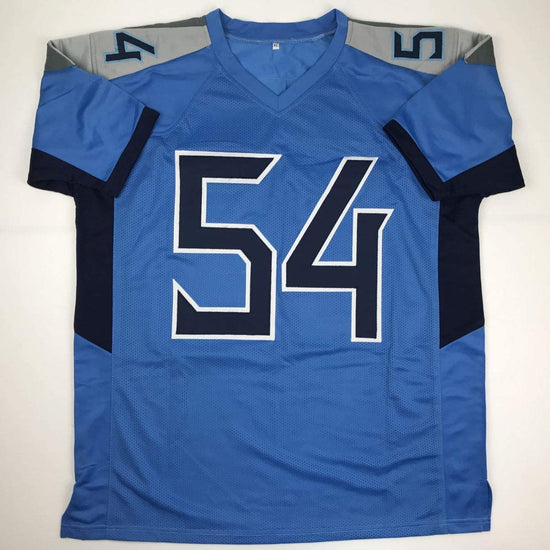 Autographed/Signed Rashaan Evans Tennessee Light Blue Football Jersey JSA COA