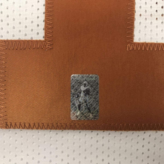 Framed Autographed/Signed Vince Young 33x42 Texas White College Football Jersey GTSM COA Holo Only