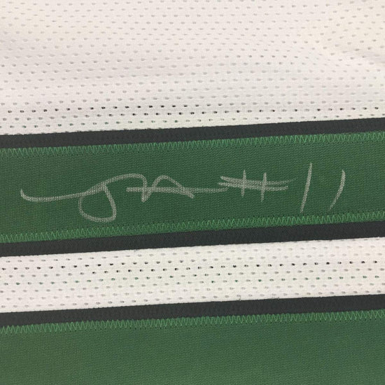 Framed Autographed/Signed Robby Anderson 33x42 New York 2019 White Football Jersey JSA COA