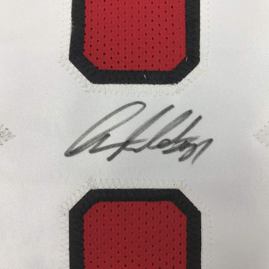 Framed Autographed/Signed Anquan Boldin 33x42 Arizona Red Football Jersey Beckett BAS COA