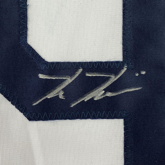 Autographed/Signed Kevin Kiermaier Tampa Bay White Baseball Jersey PSA/DNA COA