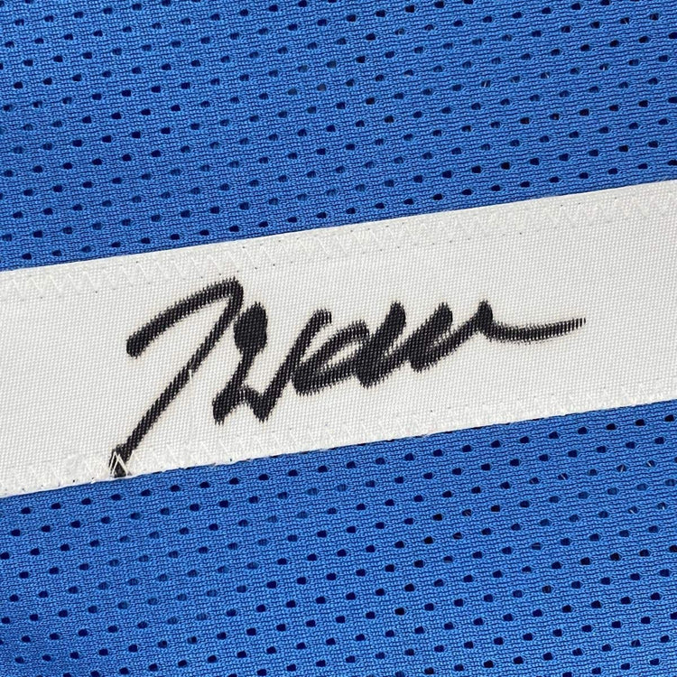 Autographed/Signed John Wall Houston Light Blue Basketball Jersey JSA COA