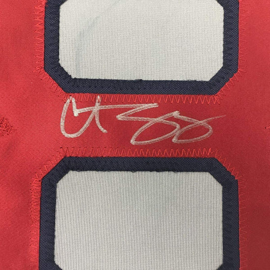 Autographed/Signed Curt Schilling Boston Grey Baseball Jersey JSA COA