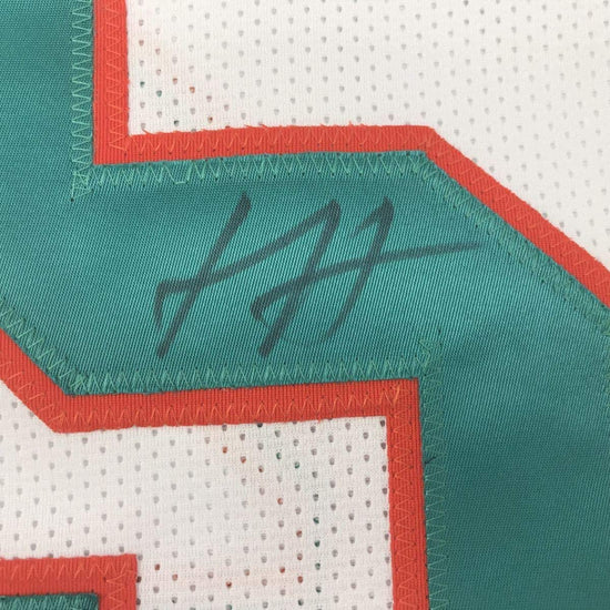 Framed Autographed/Signed Xavien Howard 33x42 Miami White Football Jersey PSA/DNA COA
