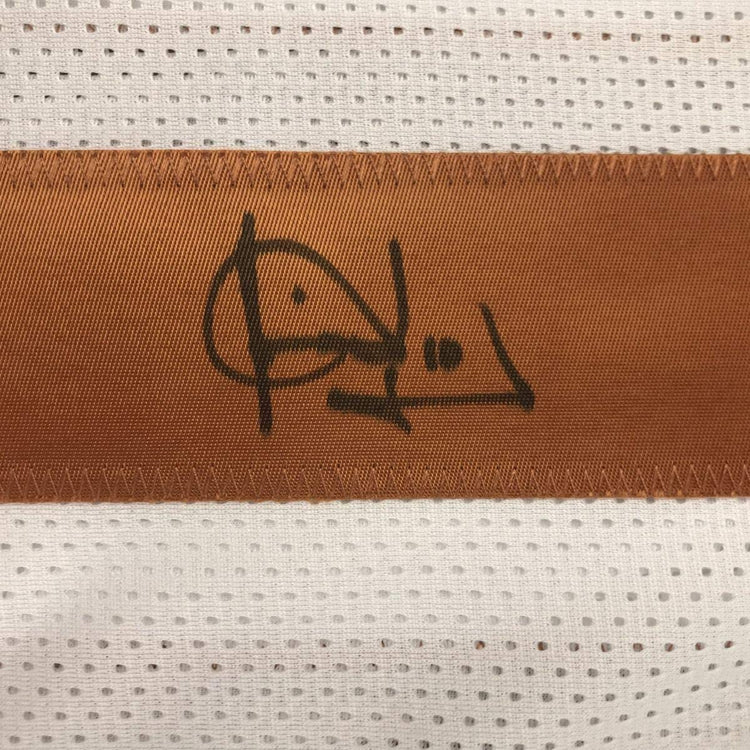 Framed Autographed/Signed Vince Young 33x42 Texas White College Football Jersey GTSM COA Holo Only