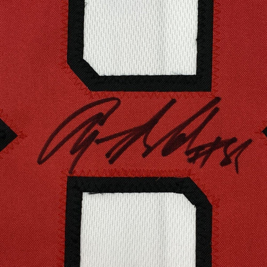 Framed Autographed/Signed Anquan Boldin 33x42 Arizona White Football Jersey JSA COA