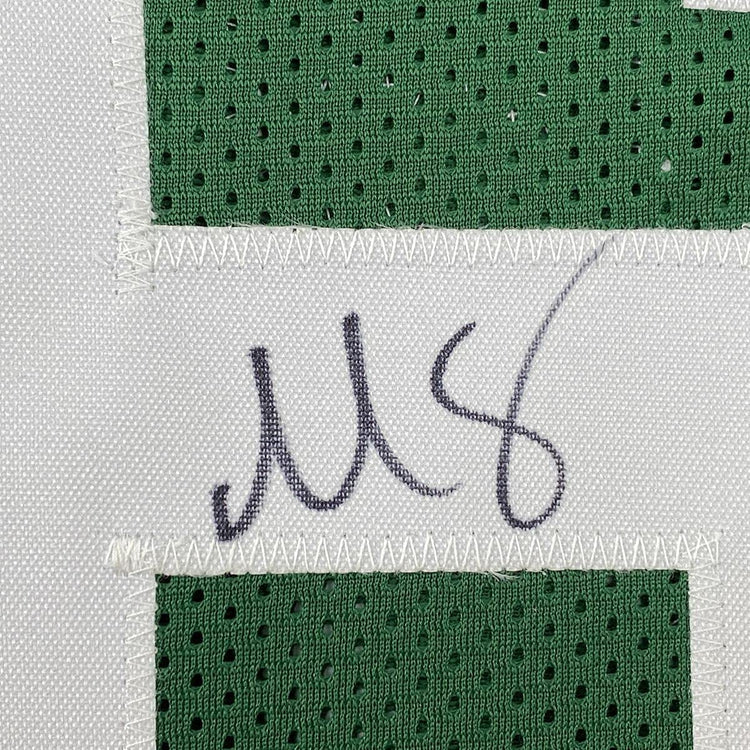 Framed Autographed/Signed Marcus Smart 33x42 Boston Green Basketball Jersey JSA COA