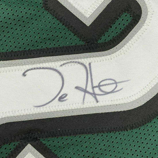 Framed Autographed/Signed Jalen Hurts 33x42 Philadelphia Green Football Jersey JSA COA