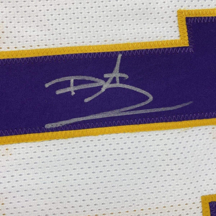 Framed Autographed/Signed Daunte Culpepper 33x42 Minnesota White Football Jersey JSA COA
