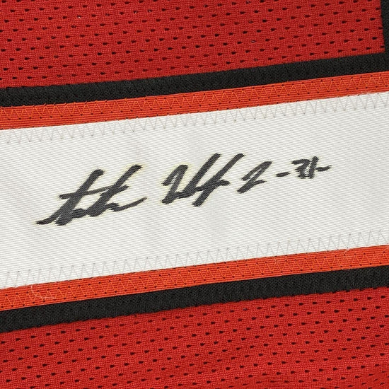Framed Autographed/Signed Antoine Winfield Jr 33x42 Tampa Bay Red Football Jersey PSA/DNA COA