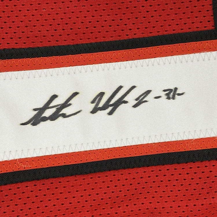 Framed Autographed/Signed Antoine Winfield Jr 33x42 Tampa Bay Red Football Jersey PSA/DNA COA