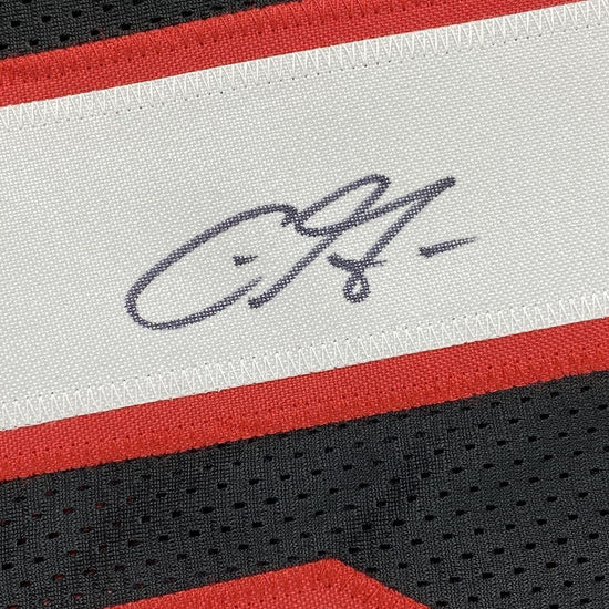 Framed Autographed/Signed Chris Godwin 33x42 Tampa Bay Pewter Football Jersey JSA COA