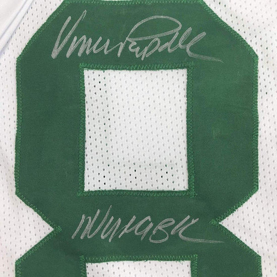 Framed Autographed/Signed Vince Papale"Invincible" 33x42 Philadelphia White Football Jersey JSA COA