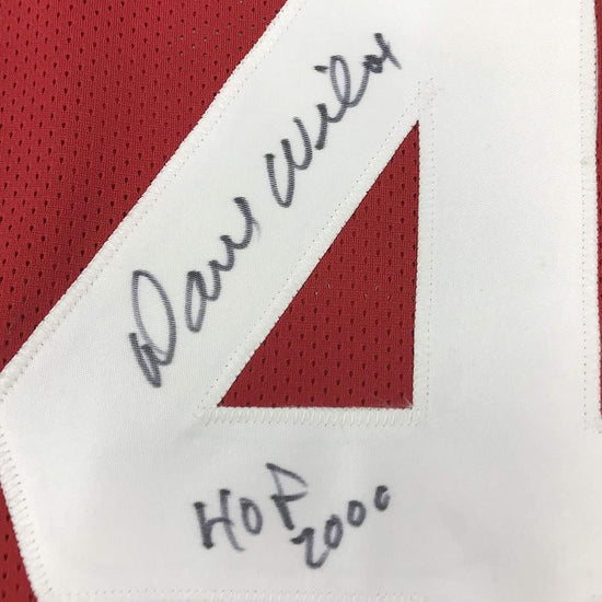 Framed Autographed/Signed Dave Wilcox"HOF 2000" 33x42 San Francisco 49ers Red Football Jersey GTSM COA