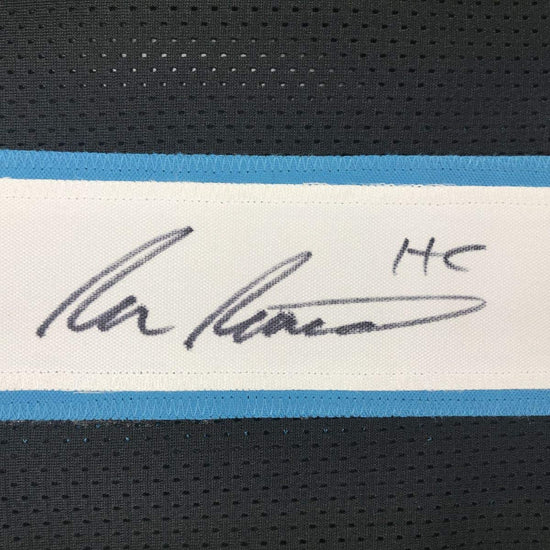Autographed/Signed Ron Rivera Carolina Black Football Jersey Beckett BAS COA