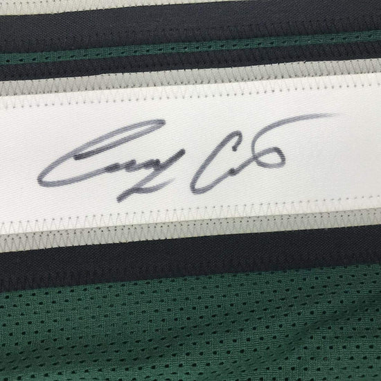 Autographed/Signed Corey Clement Philadelphia Green Football Jersey JSA COA