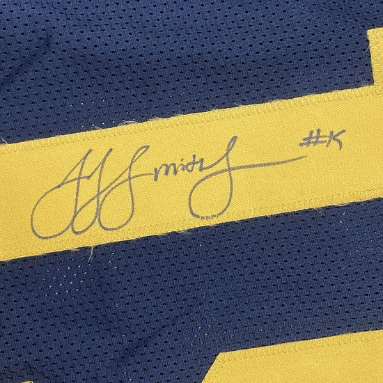 Framed Autographed/Signed JuJu Smith-Schuster 33x42 Pittsburgh Color Rush Football Jersey Beckett BAS COA