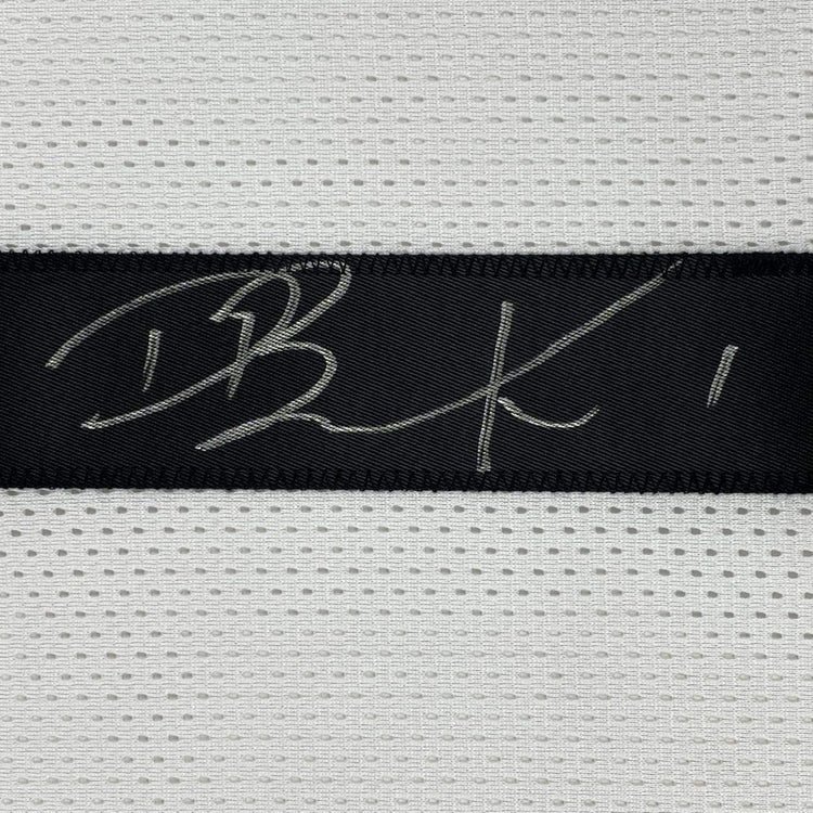 Autographed/Signed Devin Booker Phoenix White Basketball Jersey JSA COA