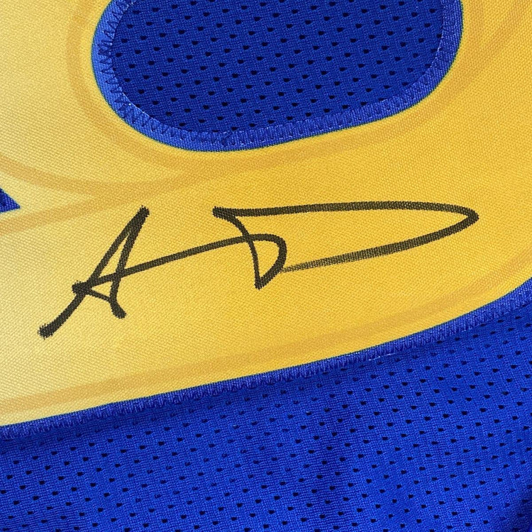 Autographed/Signed Aaron Donald Los Angeles LA Royal Blue Football Jersey JSA COA