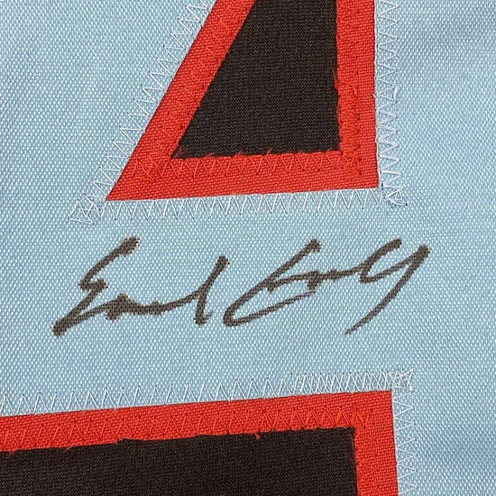 Framed Autographed/Signed Earl Campbell 33x42 Houston Black Football Jersey Beckett BAS COA