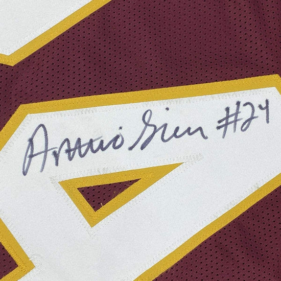 Autographed/Signed Antonio Gibson Washington Burgundy Football Jersey JSA COA