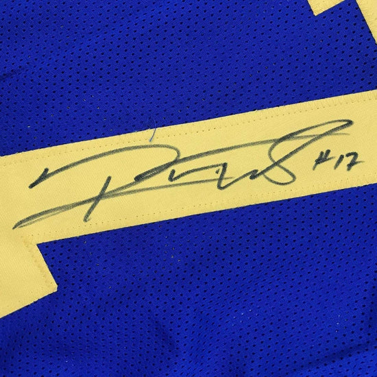 Framed Autographed/Signed Robert Woods 33x42 Los Angeles LA Retro Blue Football Jersey JSA COA
