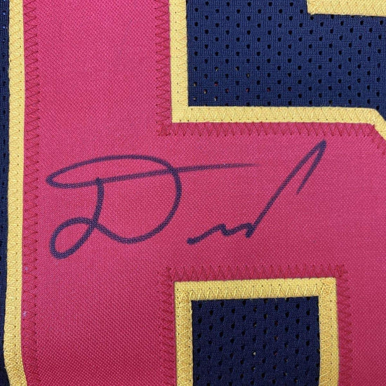 Framed Autographed/Signed Damien Williams 33x42 Kansas City Black Football Jersey JSA COA