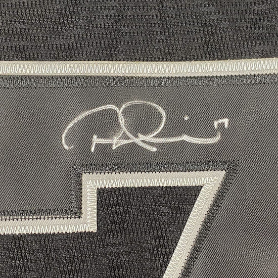 Framed Autographed/Signed Rhys Hoskins 33x42 Big Fella Players Weekend Black Baseball Jersey Beckett BAS COA