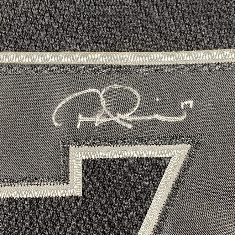 Framed Autographed/Signed Rhys Hoskins 33x42 Big Fella Players Weekend Black Baseball Jersey Beckett BAS COA