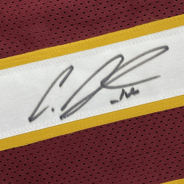 Autographed/Signed Curtis Samuel Washington Burgundy Football Jersey JSA COA