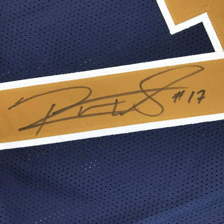 Framed Autographed/Signed Robert Woods 33x42 Los Angeles LA Dark Blue Football Jersey JSA COA