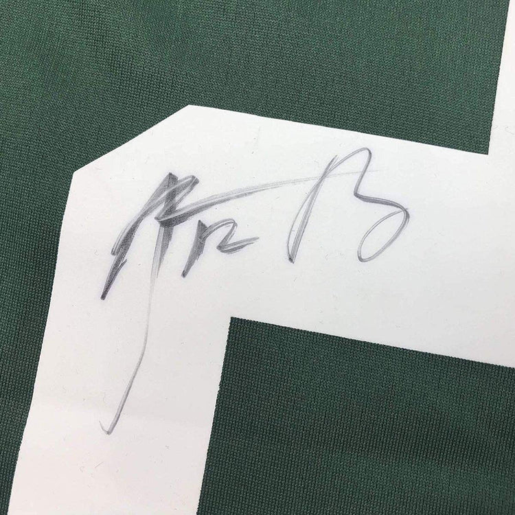 Framed Autographed/Signed Aaron Rodgers 33x42 Green Bay Green Football Jersey Beckett BAS COA