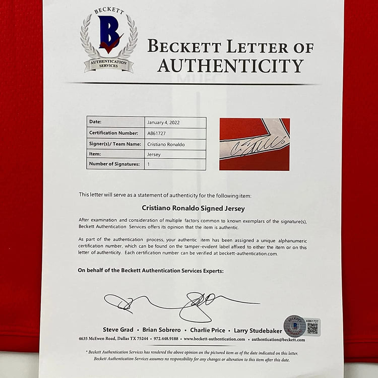 Framed Autographed/Signed Cristiano Ronaldo 35x39 Manchester United Red 2008 Soccer Futbol Jersey Beckett BAS COA/LOA