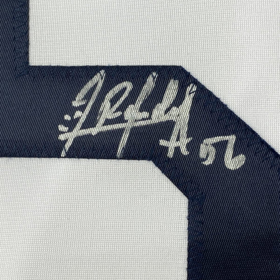 Framed Autographed/Signed Randy Arozarena 33x42 Tampa Bay White Baseball Jersey JSA COA