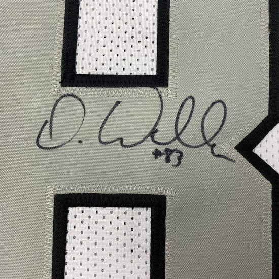 Framed Autographed/Signed Darren Waller 33x42 Las Vegas Oakland Color Rush Football Jersey Beckett BAS COA
