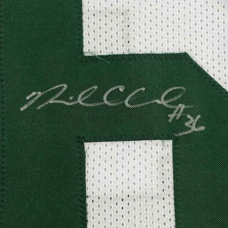 Framed Autographed/Signed Nick Collins 33x42 Green Bay White Football Jersey PSA/DNA COA