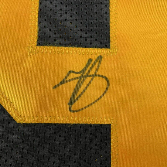 Framed Autographed/Signed Minkah Fitzpatrick 33x42 Pittsburgh Color Rush Football Jersey JSA COA