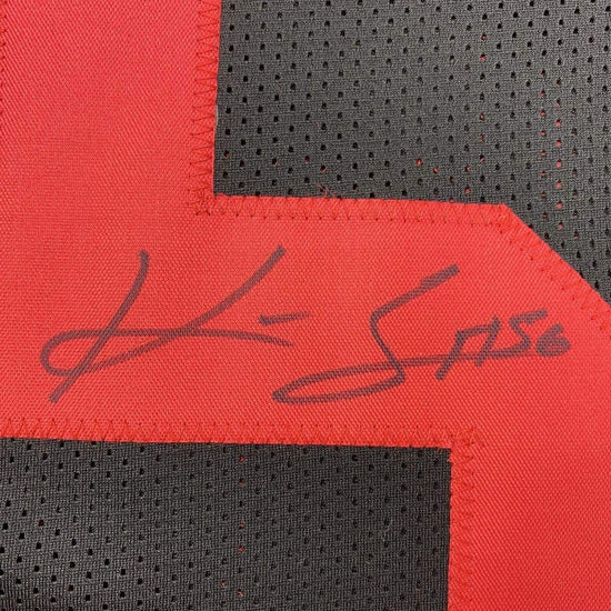 Framed Autographed/Signed Kwon Alexander 33x42 San Francisco Black Football Jersey JSA COA
