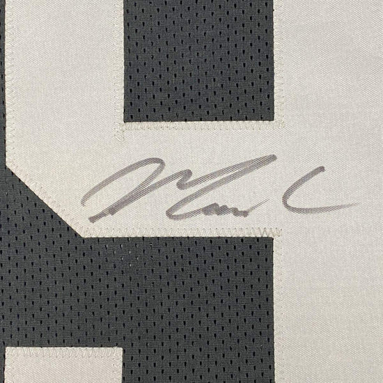 Framed Autographed/Signed Maxx Crosby 33x42 Las Vegas Oakland Black Football Jersey JSA COA