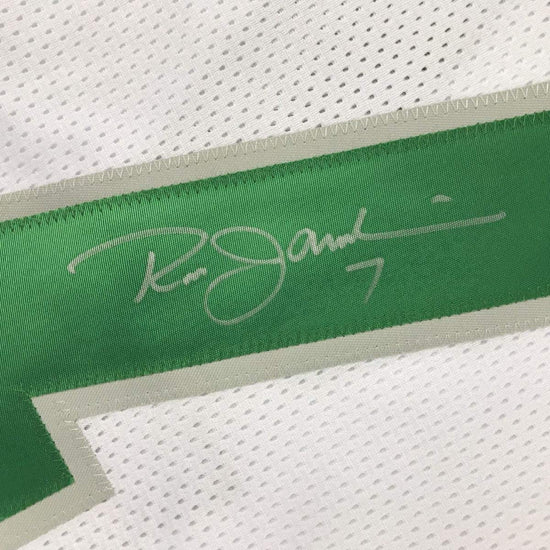 Framed Autographed/Signed Ron Jaworski 33x42 Philadelphia White Football Jersey JSA COA