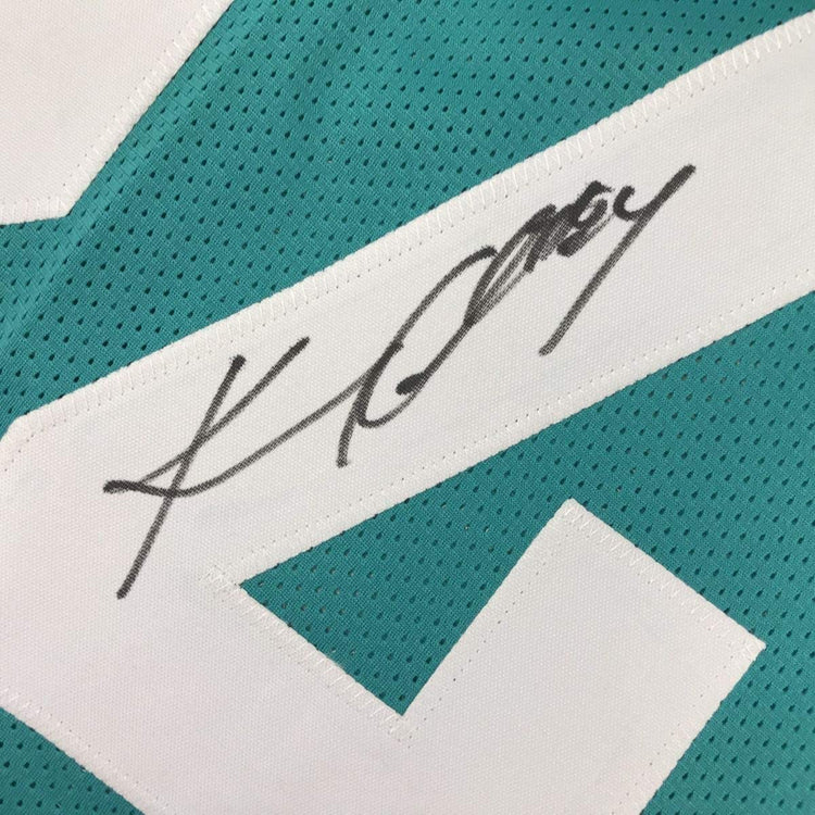 Framed Autographed/Signed Keelan Cole 33x42 Jacksonville Teal Football Jersey JSA COA