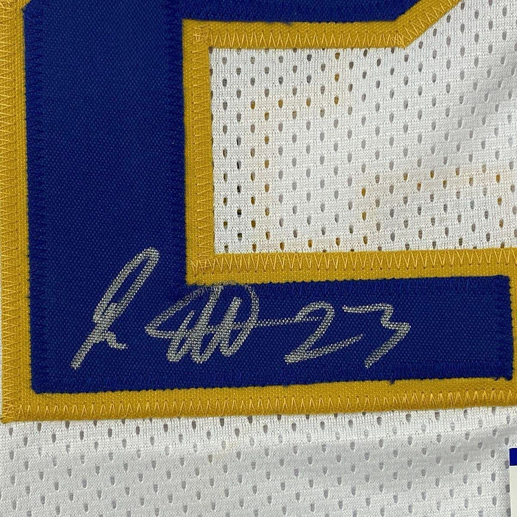 Framed Autographed/Signed Ron Artest Metta World Peace 33x42 Indiana White Basketball Jersey PSA/DNA COA