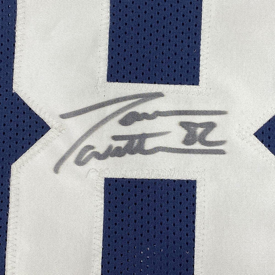 Framed Autographed/Signed Jason Witten 33x42 Dallas Thanksgiving Day Football Jersey Beckett BAS COA