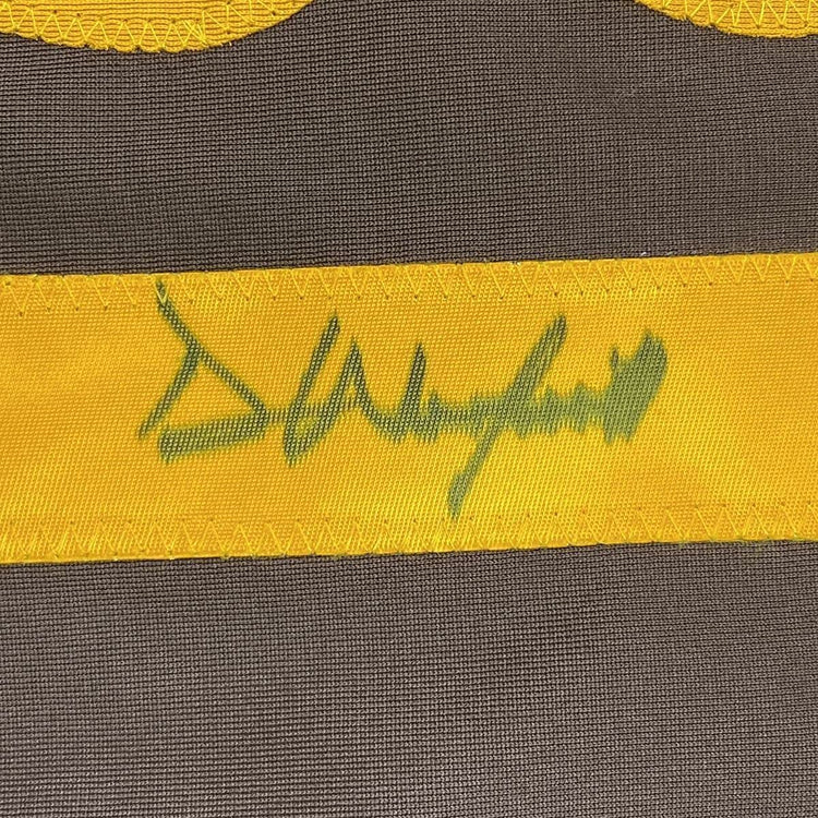 Framed Autographed/Signed Dave Winfield 33x42 San Diego Brown Baseball Jersey JSA COA