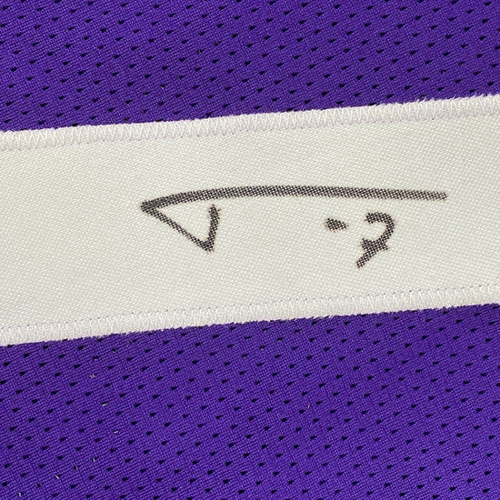 Framed Autographed/Signed Tyrann Mathieu 33x42 LSU Purple College Football Jersey JSA COA