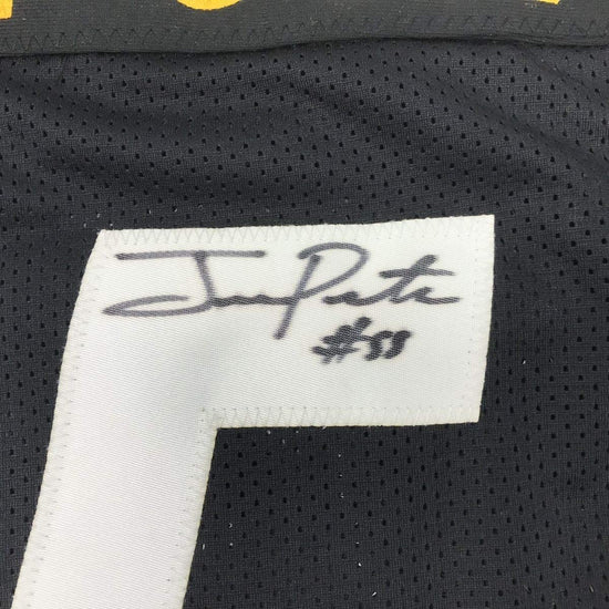 Framed Autographed/Signed Joey Porter 33x42 Pittsburgh Black Football Jersey PSA/DNA COA