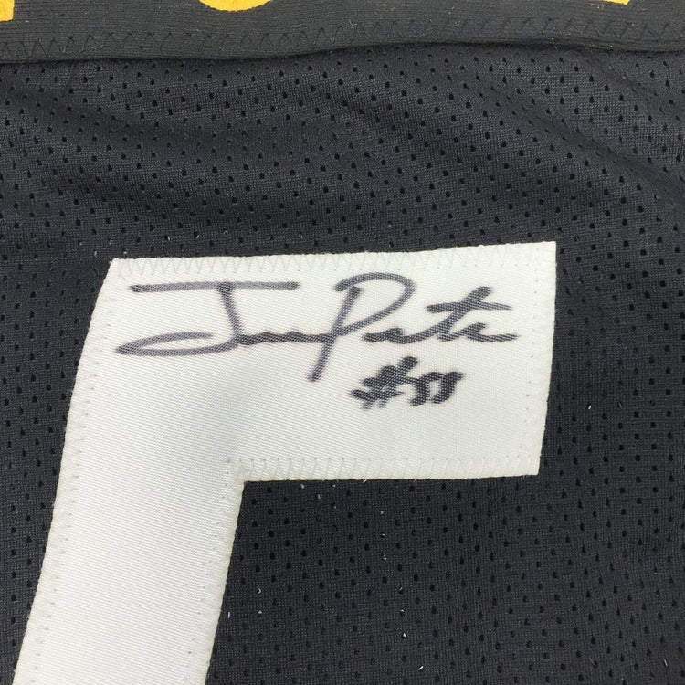 Framed Autographed/Signed Joey Porter 33x42 Pittsburgh Black Football Jersey PSA/DNA COA