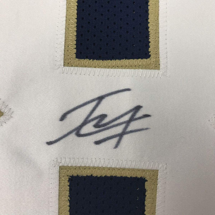 Autographed/Signed Tyler Eifert Notre Dame Blue College Football Jersey JSA COA