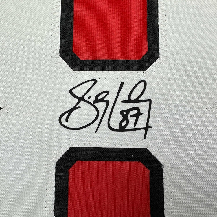 Framed Facsimile Autographed Sidney Crosby 35x39 Canada Red 2025 4 Nations Face-Off Reprint Laser Auto Hockey Jersey