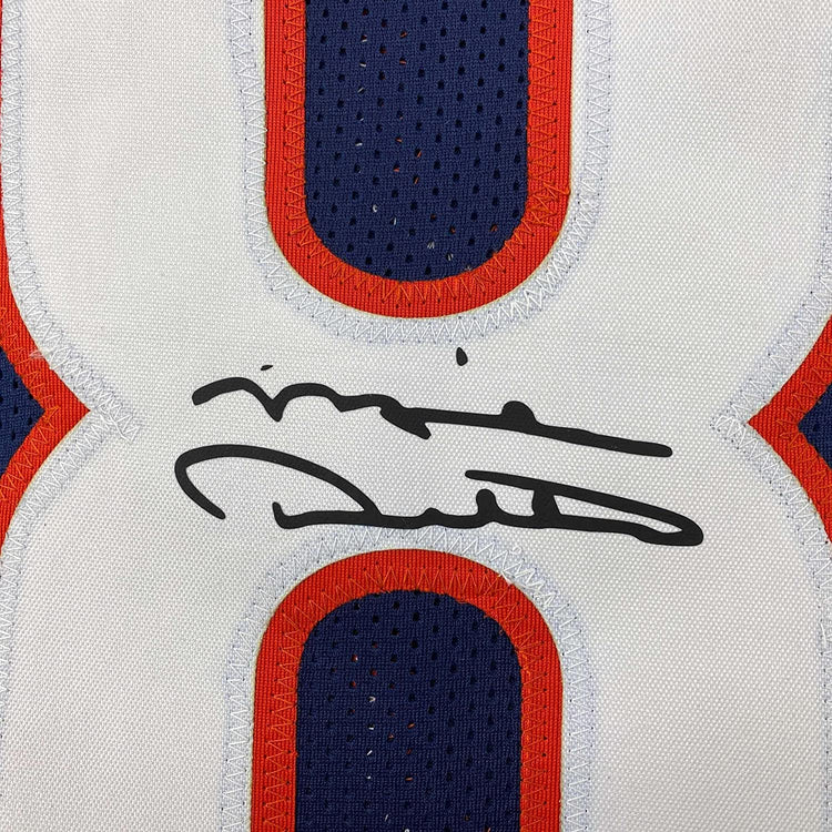 Framed Facsimile Autographed Mike Ditka 35x39 Chicago Blue Reprint Laser Auto Football Jersey